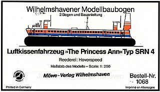 Plan Hovercraft Ferry Princess Ann - WILHELMS